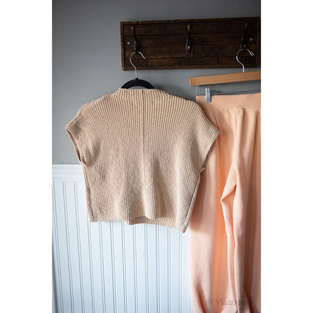 Free People Freya Sweater Set Medium NEW Peach - Picture 5 of 6